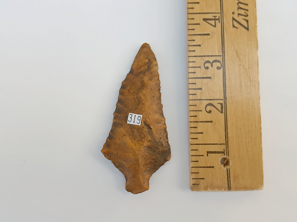 Fl. Elora type arrowhead, AGATIZED CORAL! | Fossils & Artifacts for Sale | Paleo Enterprises | Fossils & Artifacts for Sale