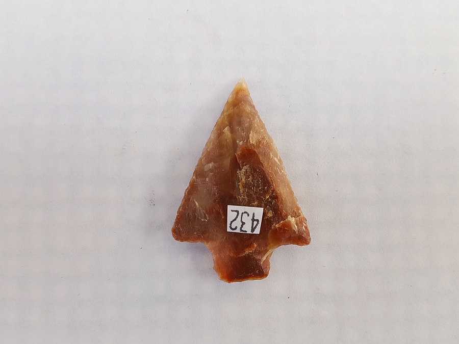 Fl. Newnan type arrowhead, RED CORAL! | Fossils & Artifacts for Sale | Paleo Enterprises | Fossils & Artifacts for Sale