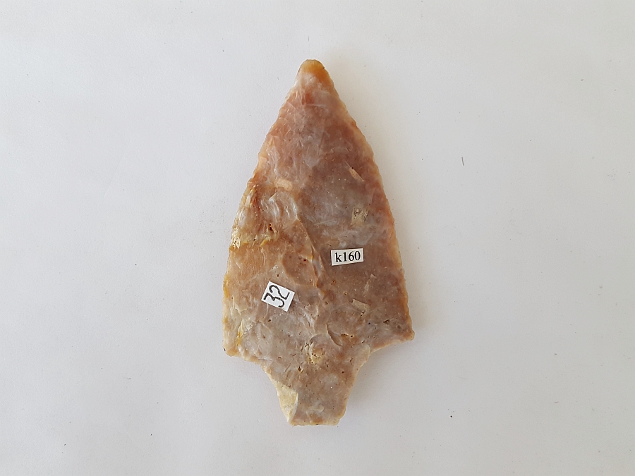 Fl. Kirk-Stemmed type arrowhead, COLORFUL FL. CHERT! | Fossils & Artifacts for Sale | Paleo Enterprises | Fossils & Artifacts for Sale