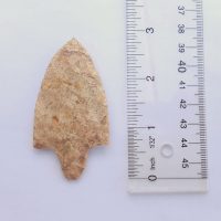 Fl. Newnan type arrowhead, CORAL w/COA. | Fossils & Artifacts for Sale | Paleo Enterprises | Fossils & Artifacts for Sale