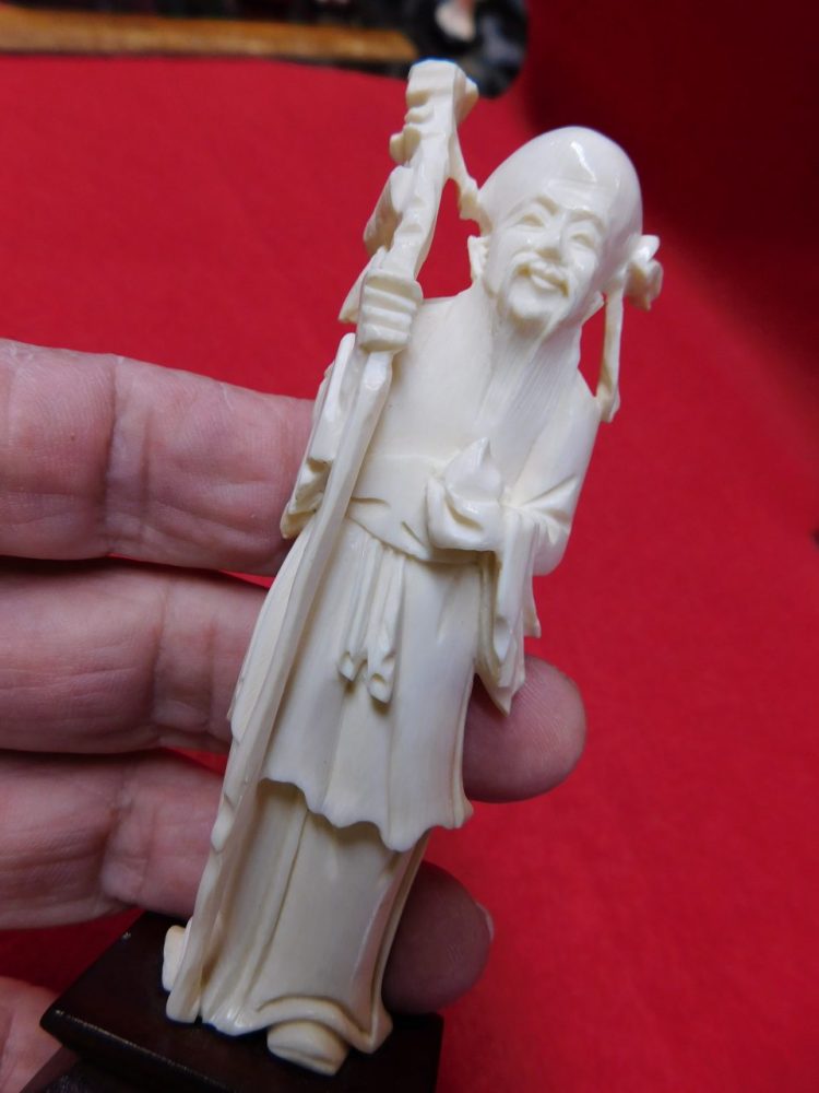 4"  Antique Ivory Statue | Fossils & Artifacts for Sale | Paleo Enterprises | Fossils & Artifacts for Sale