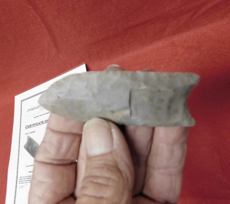 Clovis Flintridge Chalcedony COA | Fossils & Artifacts for Sale | Paleo Enterprises | Fossils & Artifacts for Sale