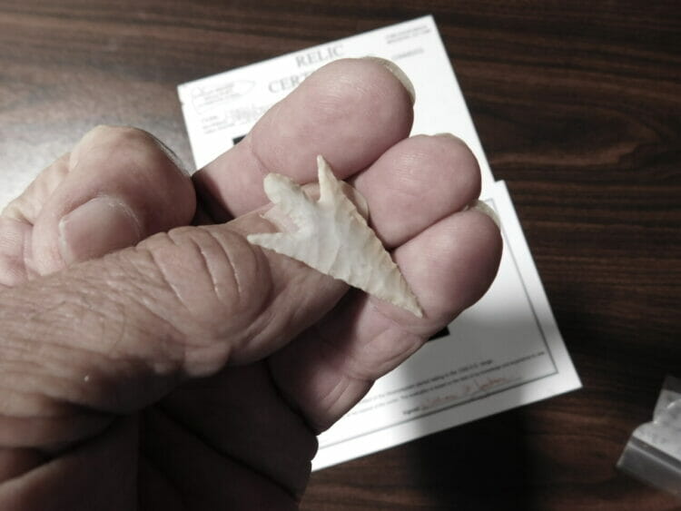 Texas Perdiz Projectile Point Artifact | Fossils & Artifacts for Sale | Paleo Enterprises | Fossils & Artifacts for Sale