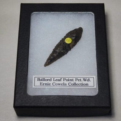 Authentic Ibillord Leaf Projectile Point-Petrified Wood- COA included