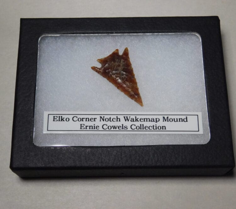 Authentic Elko Corner Notch Projectile Point - COA included
