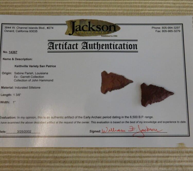 Authentic Keithville Variety San Patrice Point - COA