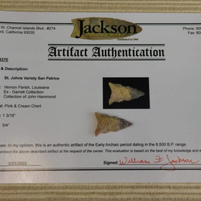 Authentic St Johns Variety San Patrice Point – COA