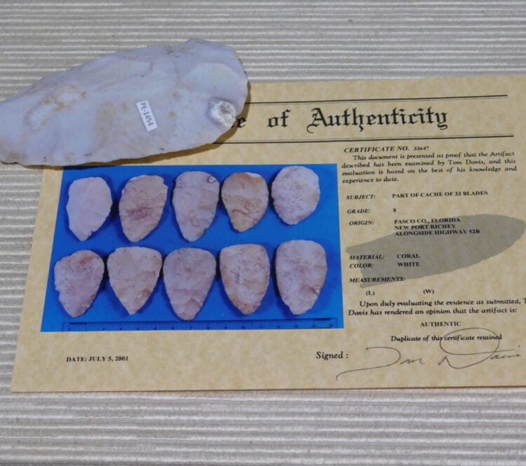 Authenticated Native American Blade - COA included