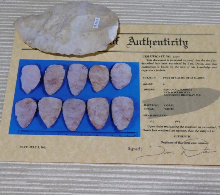Authenticated Native American Blade - COA included