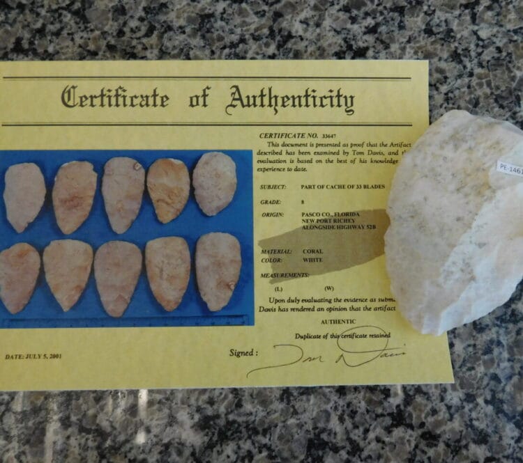 Authenticated Native American Blade - COA included
