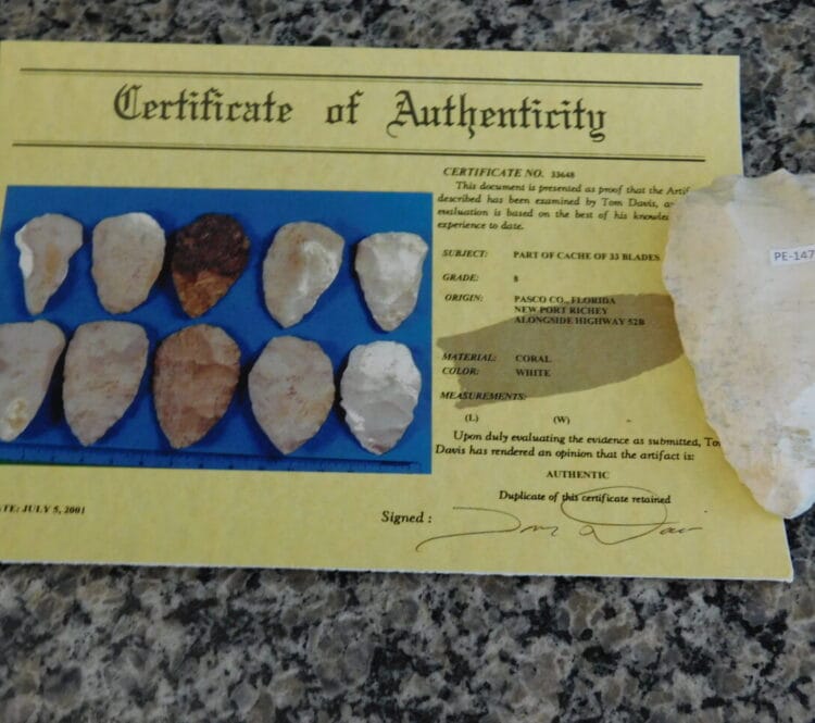 Authenticated Native American Blade - COA included